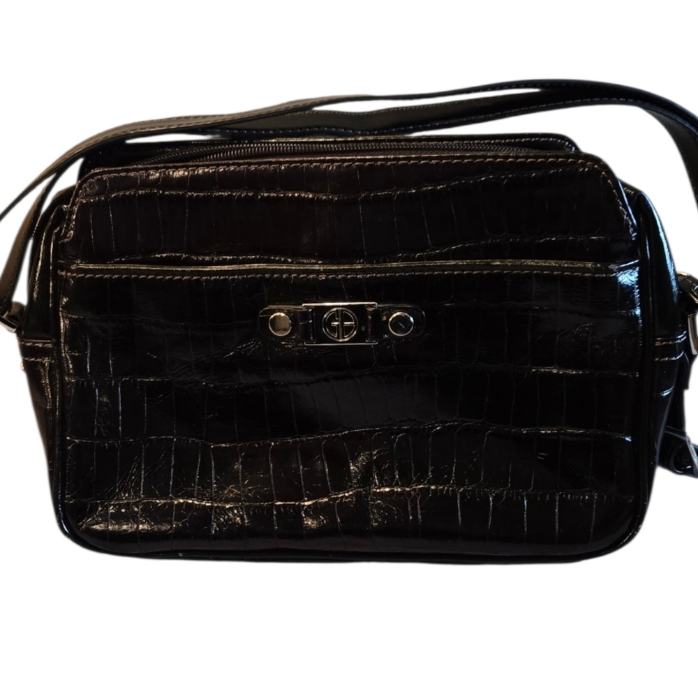 Giani Bernini Black Genuine Leather Bag